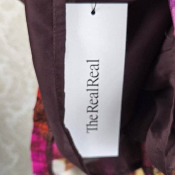 Trina Turk Sz 0 100% Silk Sleeveless Fit & Flare Dress Pleated Skirt Multicolor - Picture 12 of 14